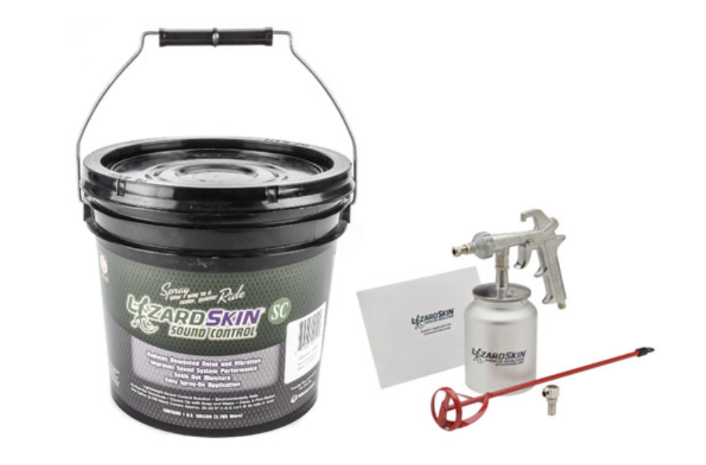 Lizard Skin Sound Control Over Raptor Bedliner